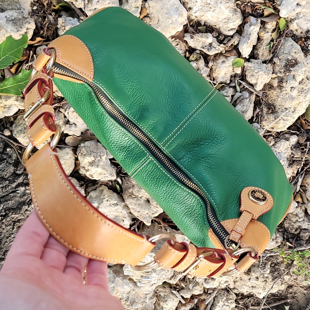 ‼️SOLD‼️ Vintage Dooney & Bourke AWL2 Grass Green Slouch Bag - Picture 12 of 12